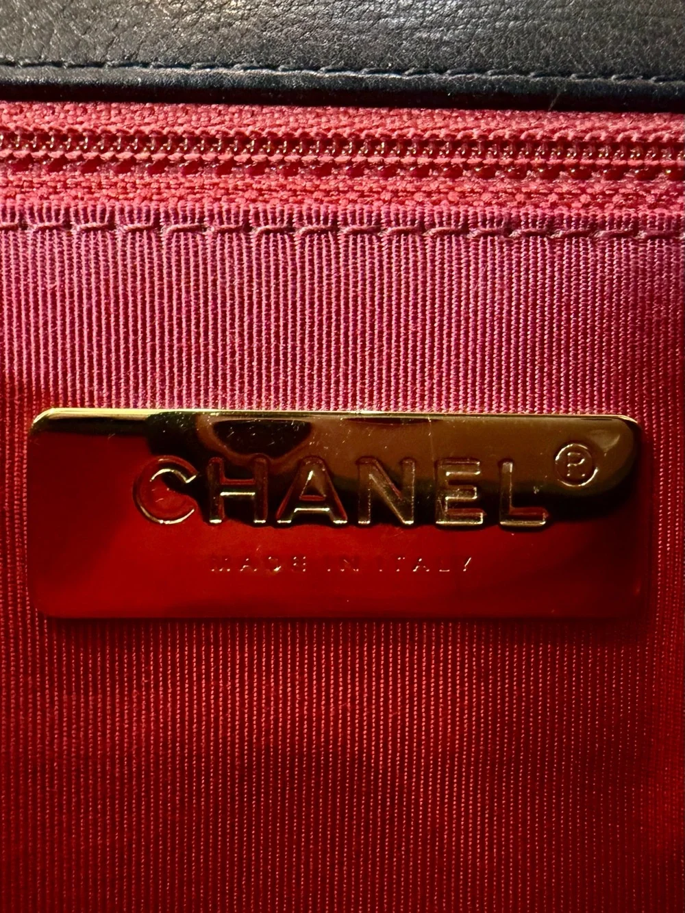 CHANEL Underline Flap Small Black Quilted Calfskin